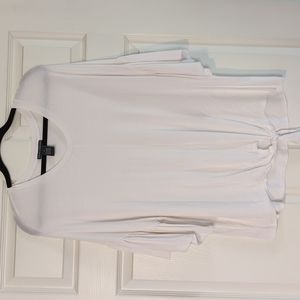 Tie front white t-shirt